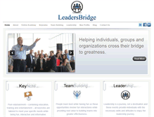 Tablet Screenshot of leadersbridge.com